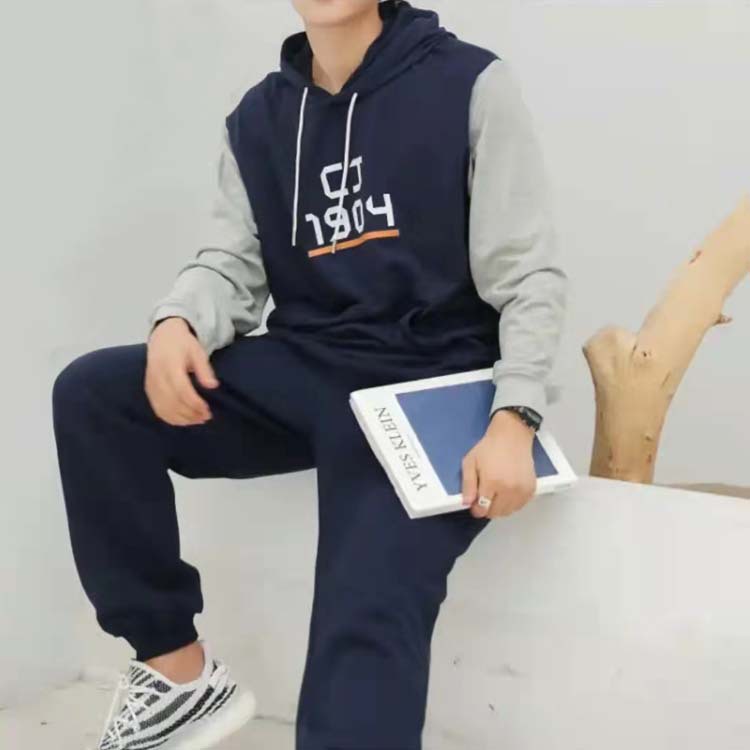 长郡中学校服卫衣加绒款套头流行宽松印花连帽长沙印像可字母