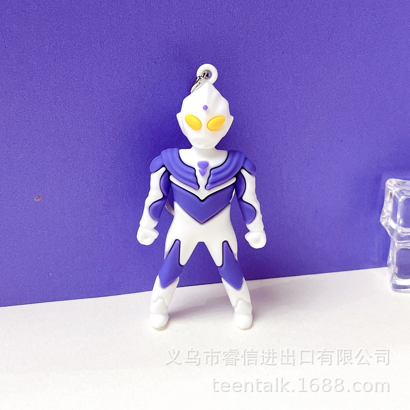 5164# Creative New Ultraman Series Doll Keychain Promotional Activities Small Gifts Students' School Bag Pendant