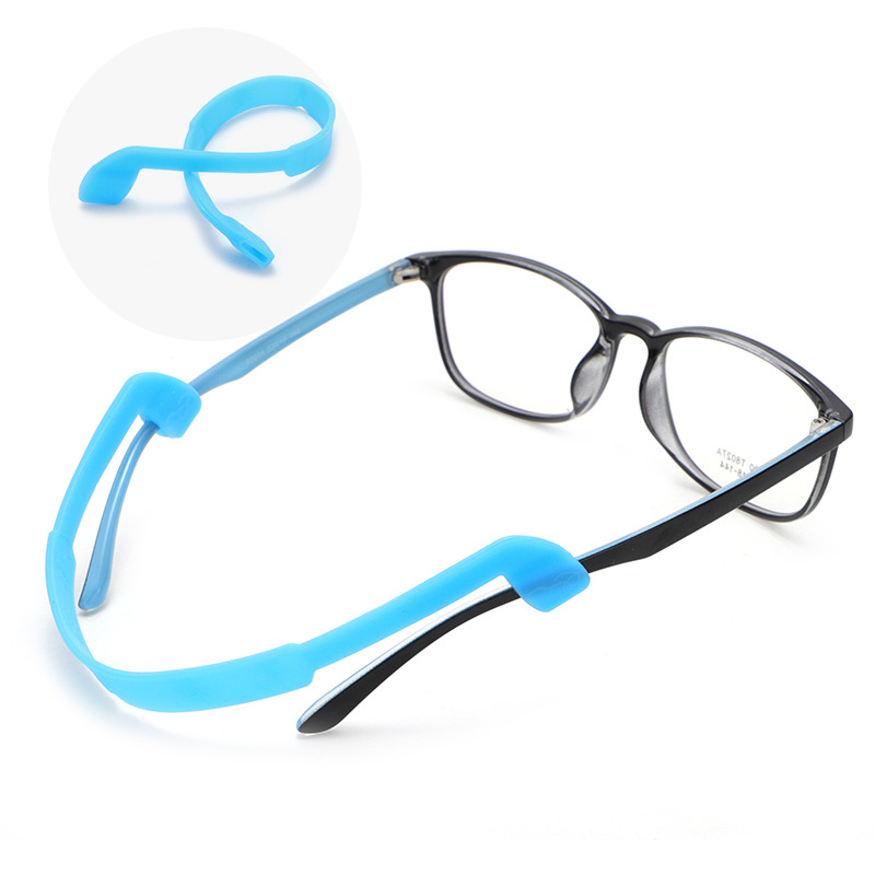 Silica Gel Glass Cord Sunglasses Children Sports Glasses Strap Non-Slip Elastic Lanyard Swimming Goggles Rope Glasses Accessories