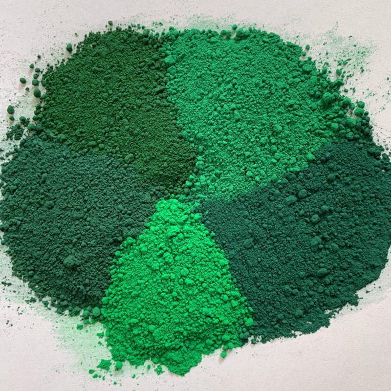 氧化铁绿 混凝土彩砖水泥瓦用绿色粉 彩色地面用5605铁绿颜料