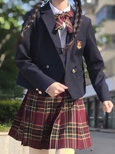 日系jk制服套装正版西装格裙全套秋冬季学生学院风校供外套校服女