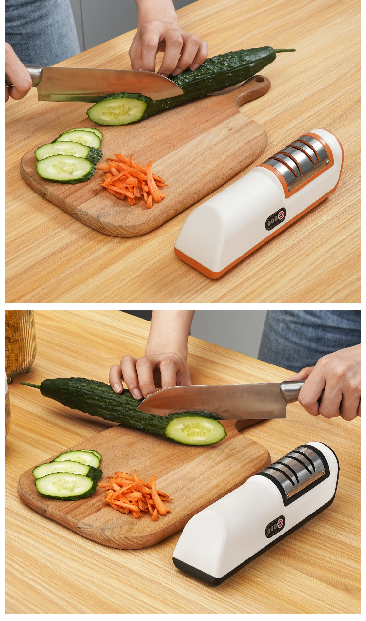 电动磨刀器家用自动快速磨菜刀304厨房小型多功能商用新型磨刀机