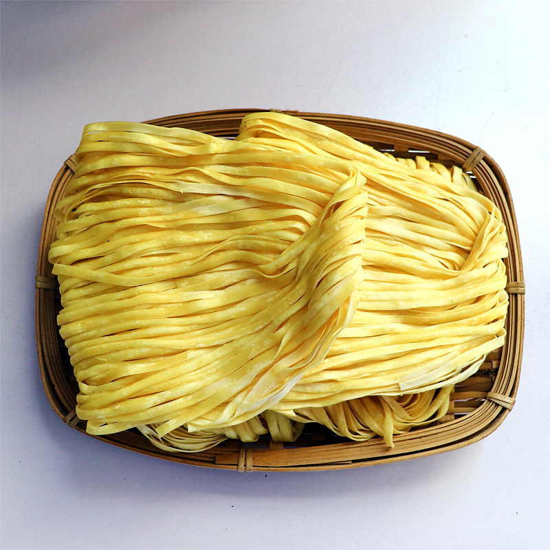 宁波特产樟村切面盘面客家灰水碱水面章溪人家热干面裙带面伴手礼