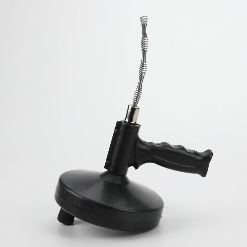 新款手摇式钢丝弹簧厕所管道疏通器 厨房水槽下水道堵塞疏通工具