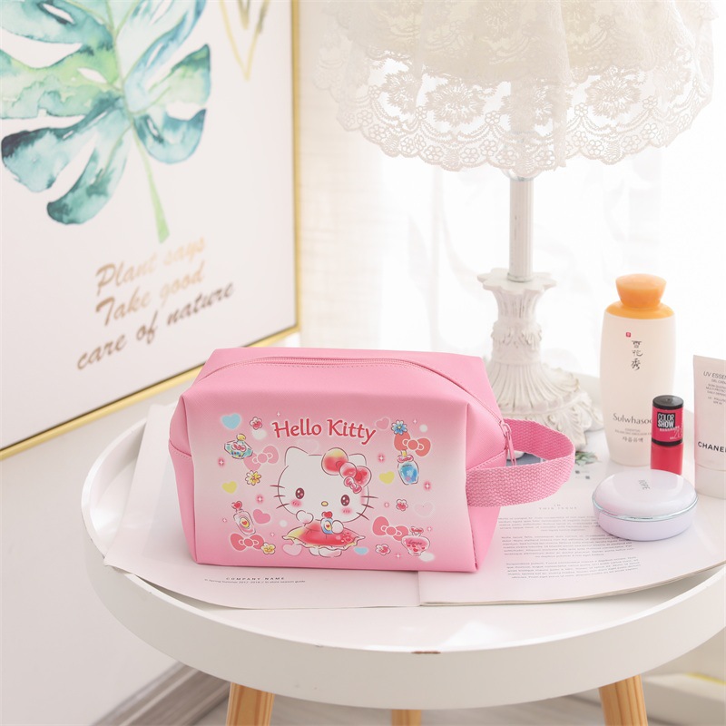 Japanese Cartoon Cinnamoroll Babycinnamoroll Large Capacity Portable Cosmetic Bag Dream Clow M Leather Student Pencil Case Stationery Case
