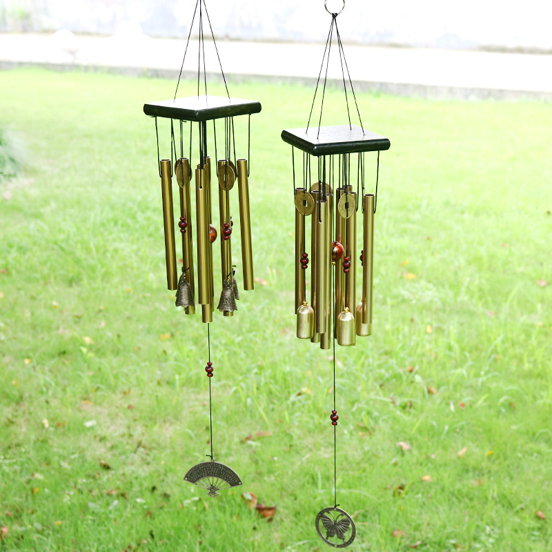 foreign trade wooden wind chimes 8-tube large metal multi-tube anti-rust wind chimes students‘ birthday present home stores