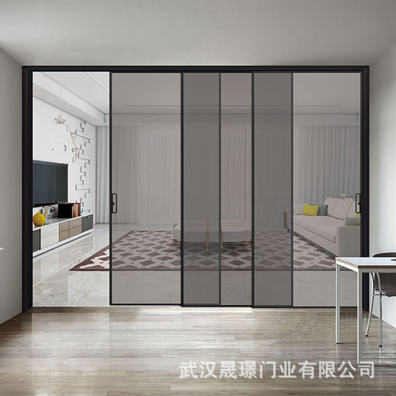 佛山 铝合金平开门 卫生间厨房阳台玻璃门推拉门吊滑门