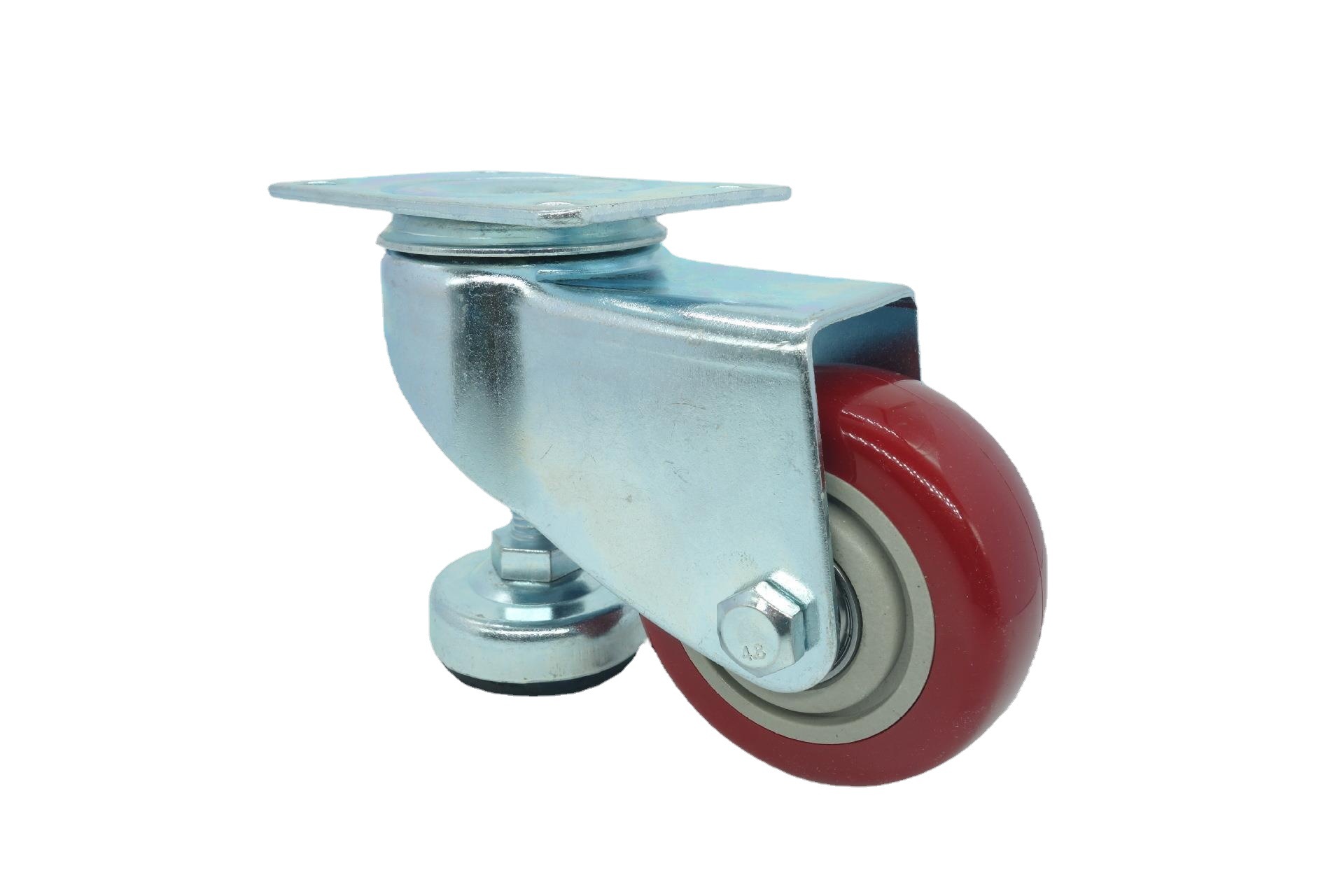 5寸重型脚轮带支撑脚杯设备可调节轮