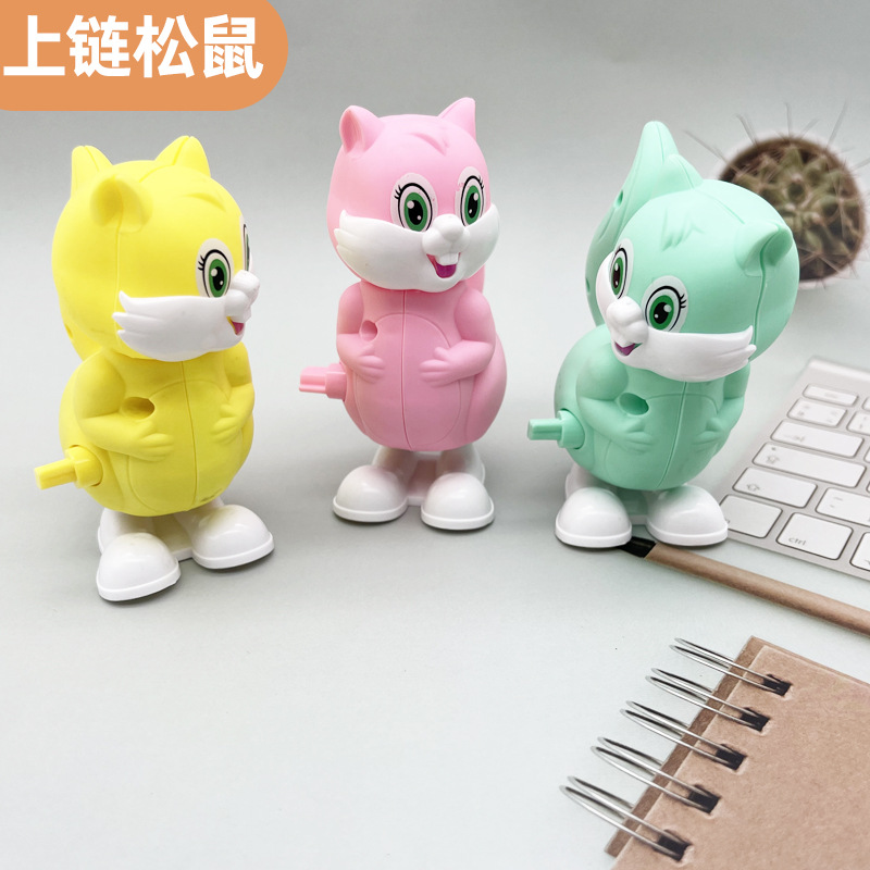 Wind-up Toy Children's Winding Dinosaur Cartoon Small Animal Night Market Stall Small Gift Shangjin Winding Toys Wholesale