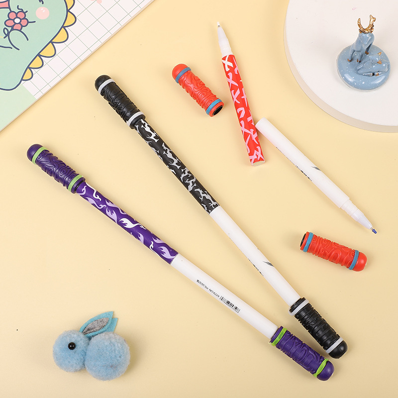抖音网红创意磁铁双用中小学生钢珠转转笔减压旋转笔初学转笔