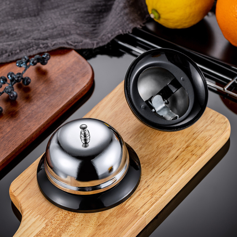 不锈钢传菜铃铛厨房叫餐铃呼叫传唤吧台铃酒吧铃酒店上菜铃铛按铃