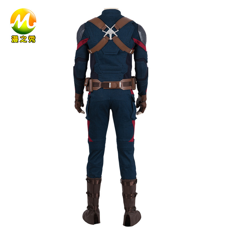 漫之秀 复仇者联盟4美国队长鱼鳞战衣cosplay衣服漫威同款男cos服