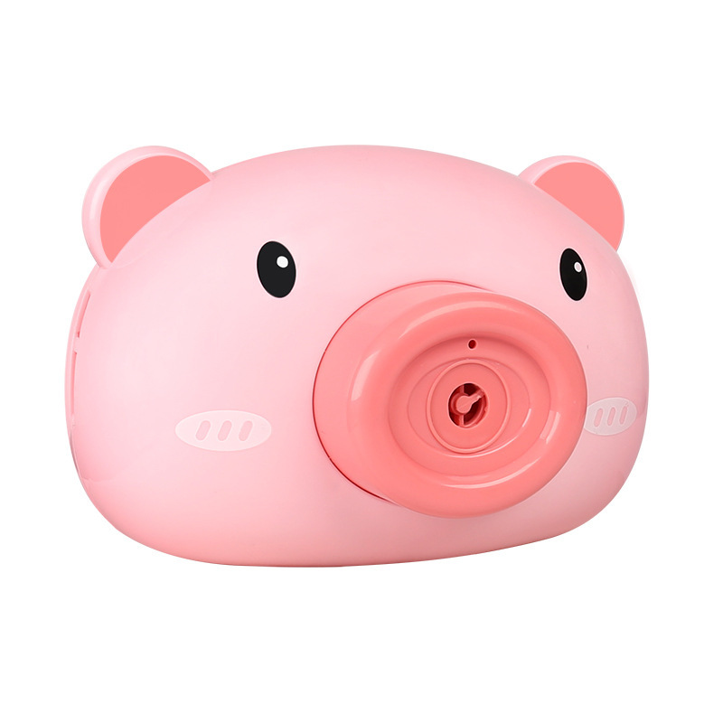 Douyin Online Influencer Same Style Pig Bubble Machine Automatic Electric Bubble Camera Girl Heart Bubble Blowing Toy