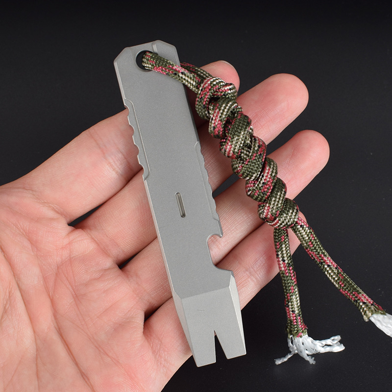 多功能钛合金撬棍edc酷棍便携工具起子开瓶器随身小装备户外应急