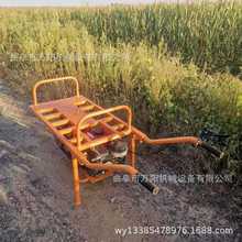 农用拉肥料的小推车烧油的手推独轮车窄小田间路畅行手推车