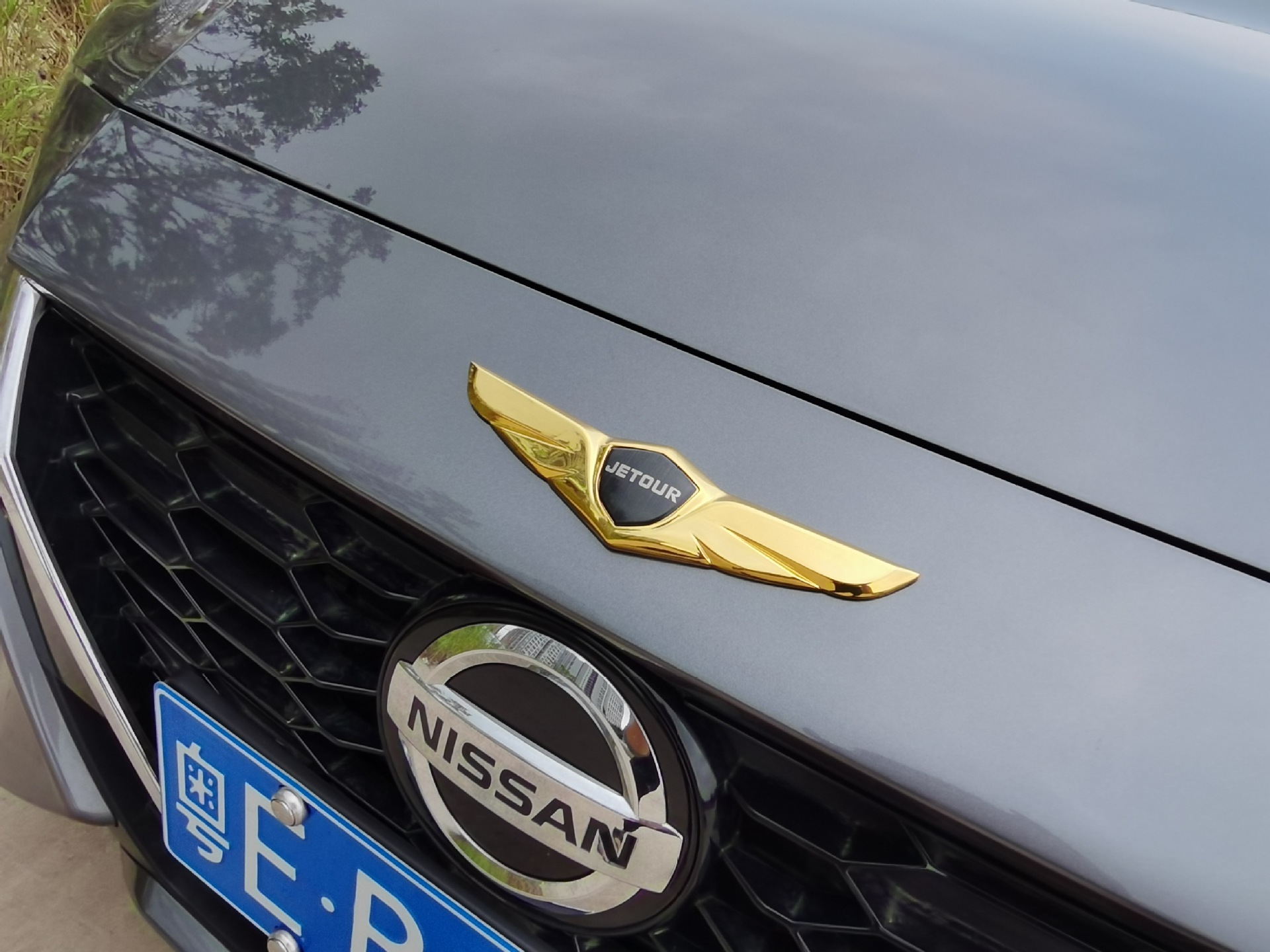 机盖金属车贴翅膀车标天使之翼引擎盖装饰贴个性前车头盖改装订制