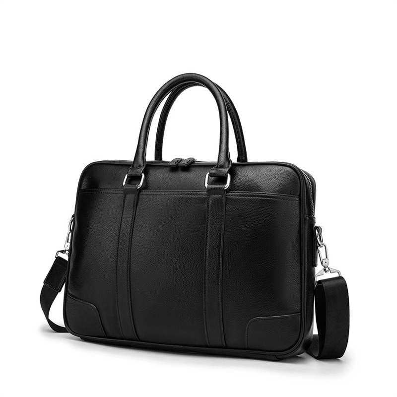 New Business Commute Men's Handbag Multifunctional Briefcase High Quality PU Leather File Bag Shoulder Messenger Bag