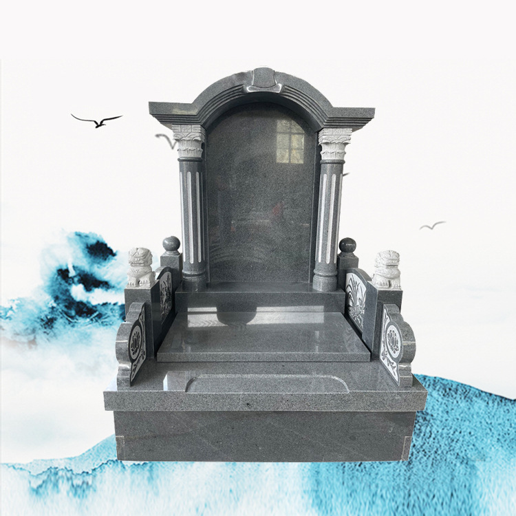 江西赣州654芝麻石火葬墓碑 现代墓碑碑文写法 花岗岩墓碑价格