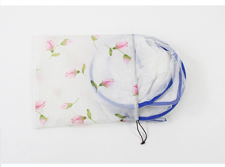 加大折叠防蚊网罩 圆形头部旅行用防蚊罩可收纳便携式 免安装蚊帐