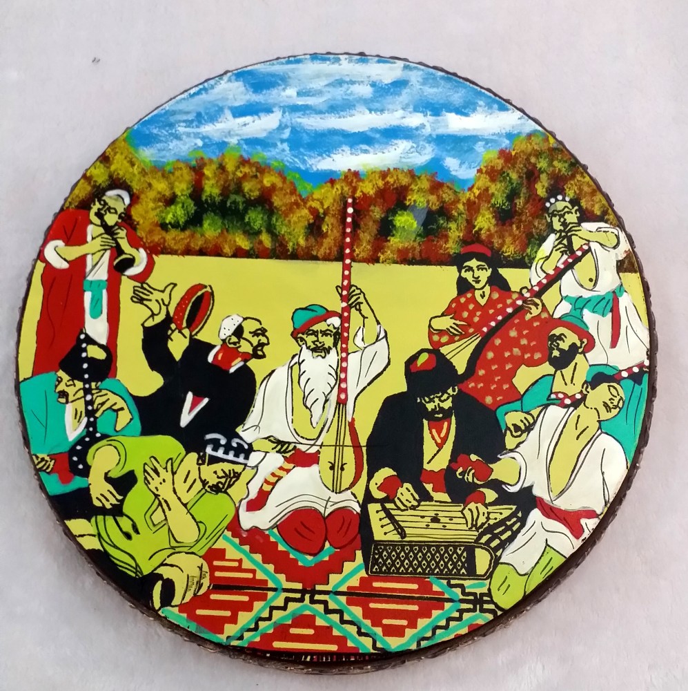 新疆手鼓 民族牛皮彩绘手鼓 手工制作舞蹈演出道具餐厅酒店装饰