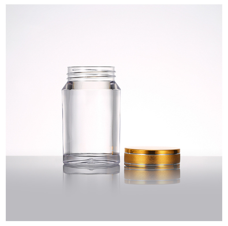 厂家直营80ml保健品药瓶胶囊虫草含片高档透明亚克力瓶塑料瓶子