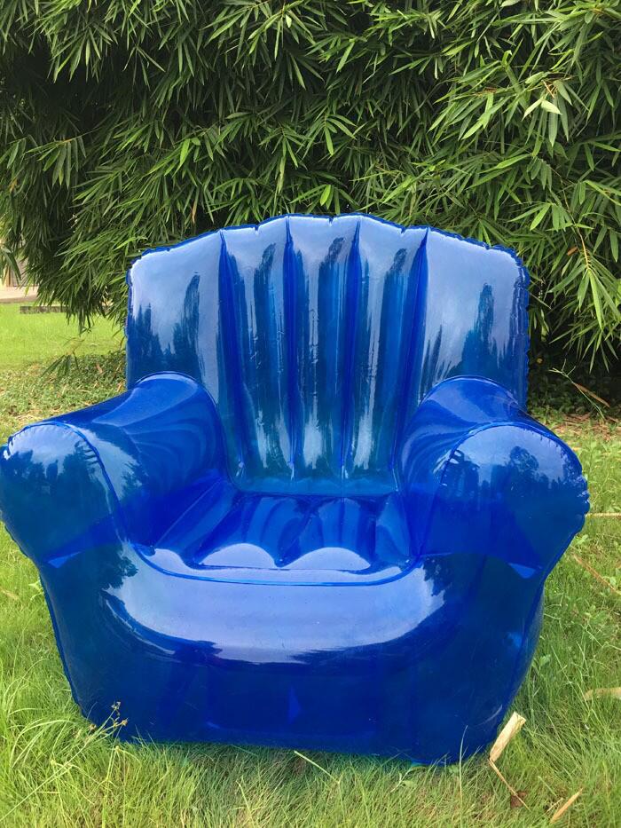 供应pvc透明充气沙发厂家批发家用单人沙发充气户外露营大沙发