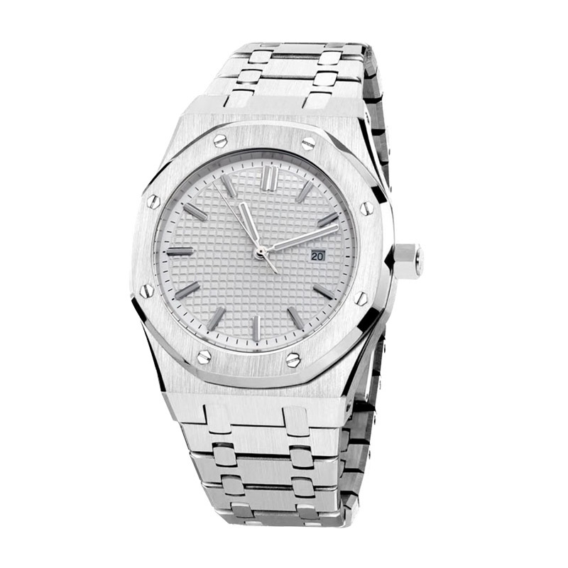 Simple AP Royal Oak Series Octagonal Dial Automatic Mechanical 316L Steel Belt Nh35 Watches Watch