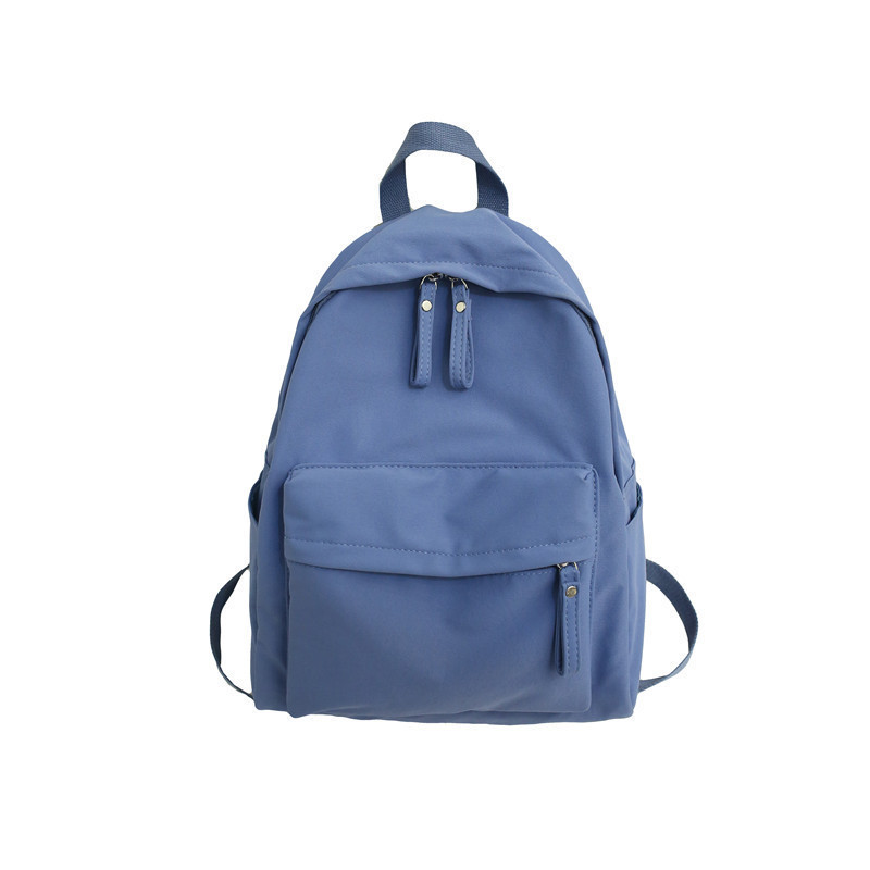 New Fashion Large Capacity Backpack Men's High School Computer Travel Backpack Trendy Japanese Style Solid Color Schoolbag