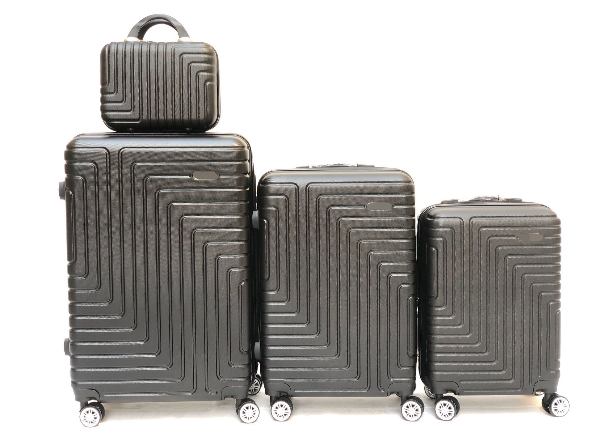 New Style ABS Material Trolley Case Luggage Suitcase Three-Piece Luggage Set Factory Wholesale