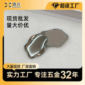 现货云朵化妆镜手持双面小镜子金属折叠随身补妆镜迷你不易碎便携