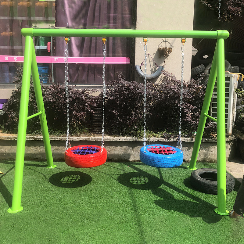 儿童组合秋千双人u型新款小区公园室户外广场商场幼儿园厂家新款