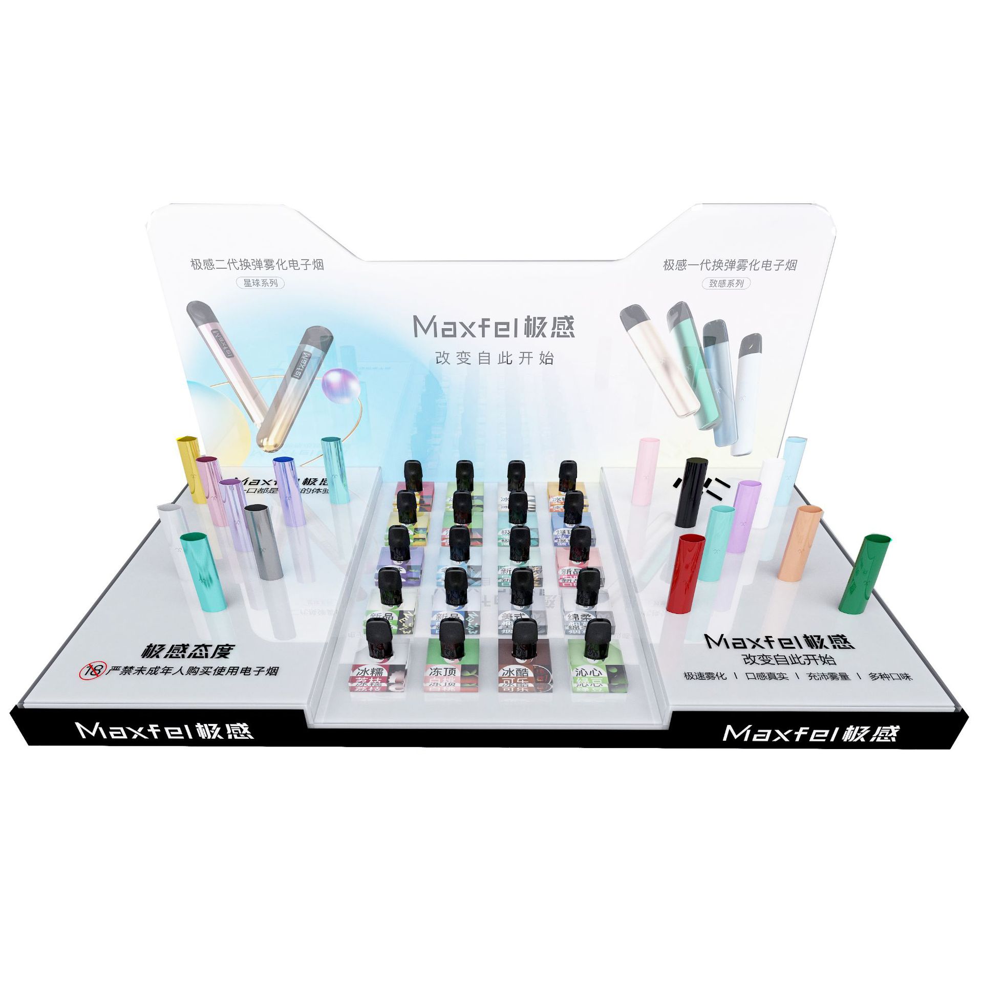 定制盲盒收纳盒雪弗板场景展示架泡泡玛特玩具陈列架手办展示盒