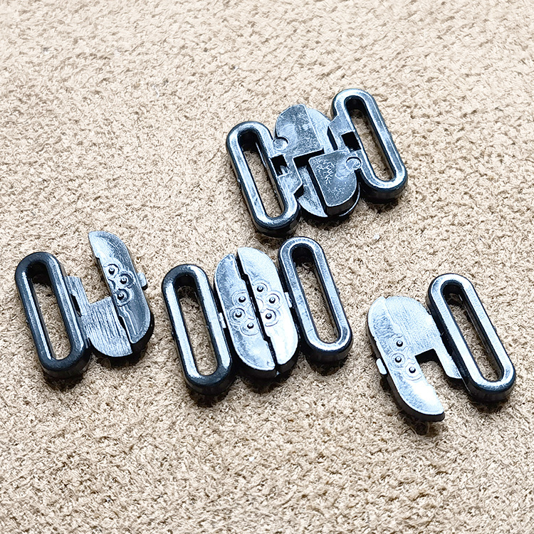 厂家现货服装配件内衣塑料压扣插扣文胸黑白对扣优质塑胶按压扣