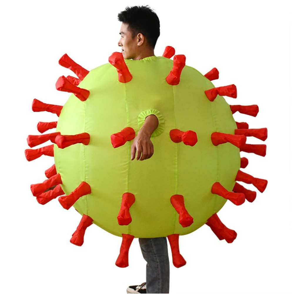 搞怪膨胀服新冠造型充气服科普宣传道具cosplay化妆舞会充气服装