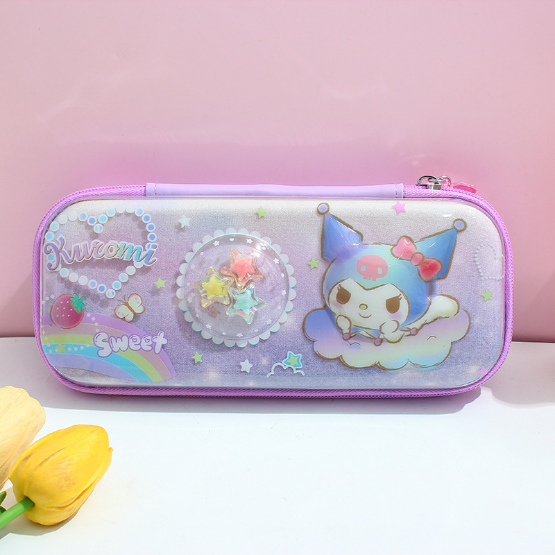 kt三丽鸥可爱卡通大容量笔袋学生高颜值拉链收纳文具盒-阿里巴巴