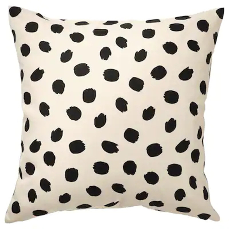 [Clothes] Nordic Simple Pillow Line Painted Geometric Block Plush Pillowcase Digital Printing Cushion Case