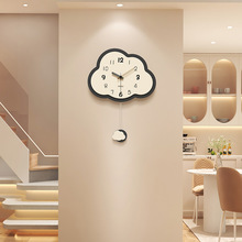 钟表挂钟客厅2024新款家用创意时钟挂墙简约现代餐厅网红装饰挂表