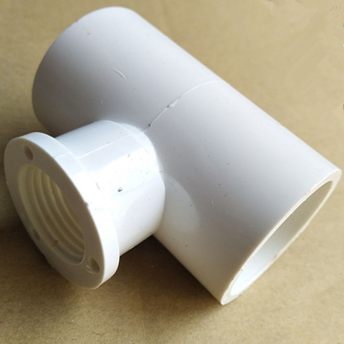 白色 灰色国标 pvc全塑内牙三通给水管单边内牙三通 上水变径三通