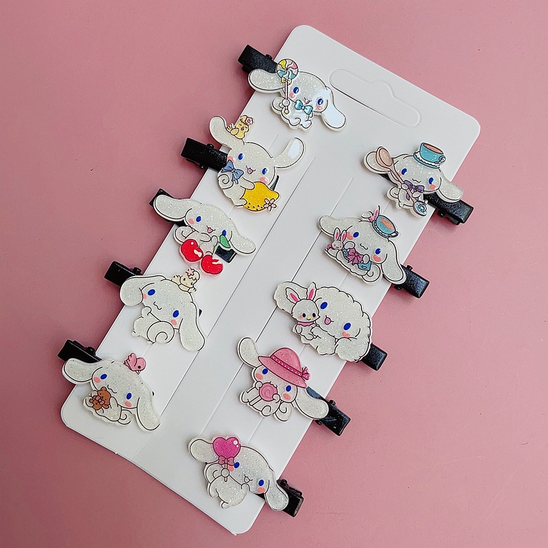 Super Cute Lingna Beier Cute Girl Hairpin Cartoon Sanrio Side Clip Does Not Hurt Hair Acrylic Girl Bang Clip