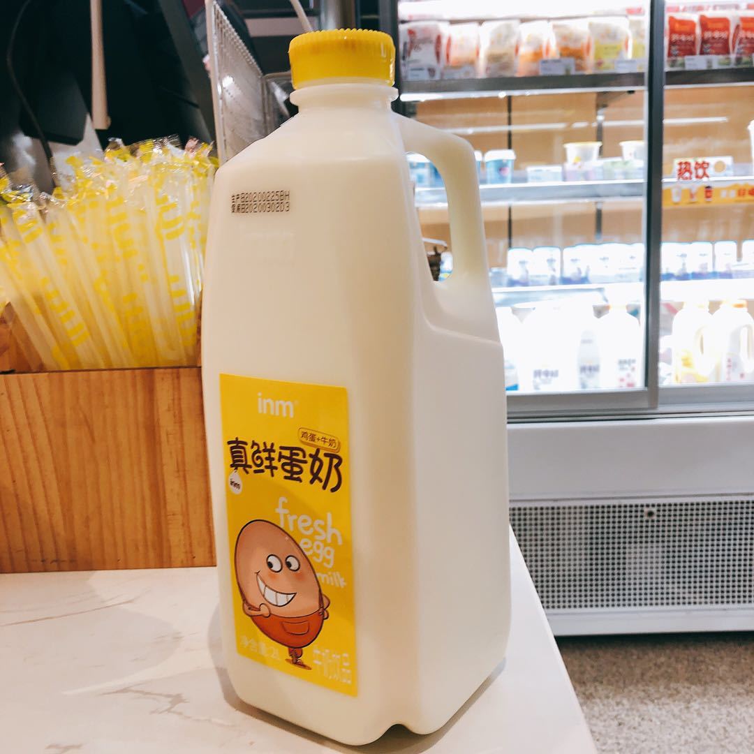 一鸣真鲜奶吧 真鲜蛋奶2l装 牛奶 鸡蛋融合 保质期7天 2200g