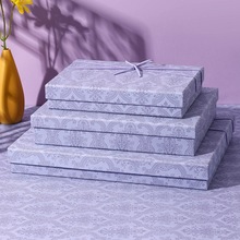 IYR7浪漫紫色礼盒空盒母亲节520礼物盒T恤礼物盒衬衫睡衣围巾包装
