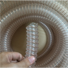 加工定制供应100pu聚氨酯风管 钢丝伸缩 吸尘器管高耐磨品质保证