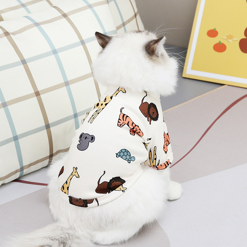 猫咪衣服新品春夏装舒适小猫t恤夏季猫咪服装
