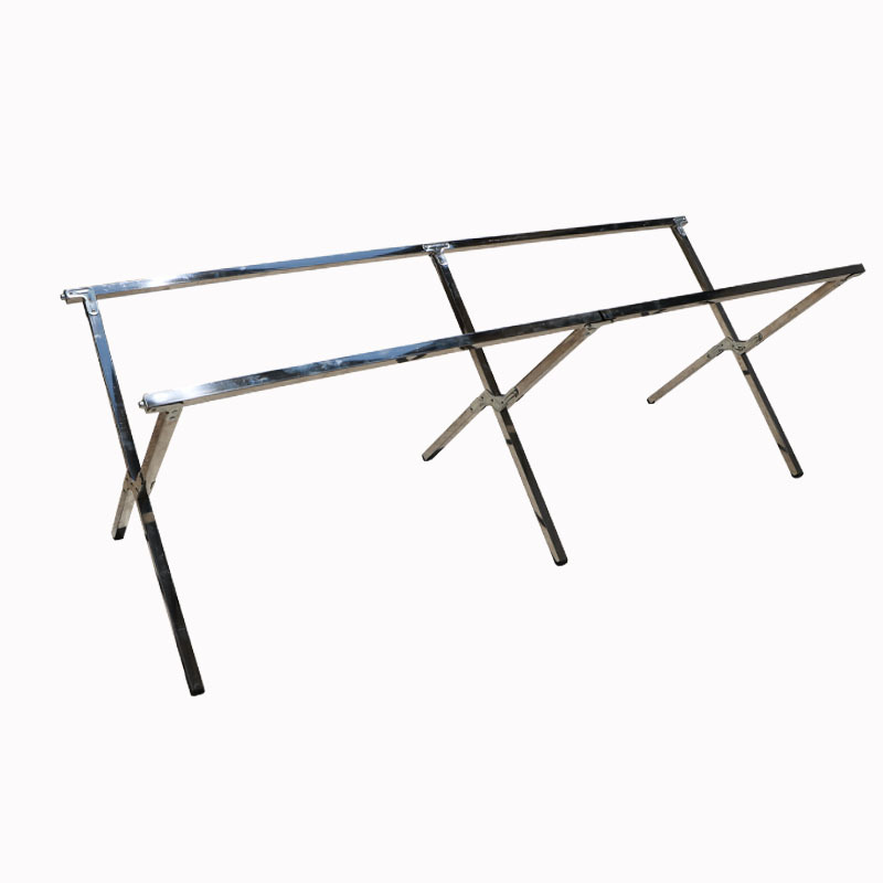 2022新款不锈钢摆地摊折叠货架伸缩多功能厚空架子移动便携带夜市