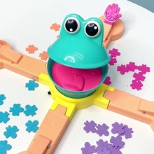 青蛙吃豆大冒险趣味投射喂养吃虫益休闲智竞技多人互动桌面游戏批