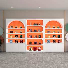 烤漆化妆品展示柜美容院产品货物柜子货架指甲油陈列柜花店展柜台