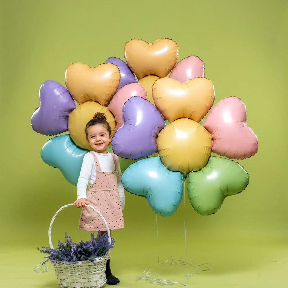 New Colorful Flower Aluminum Balloon Birthday Decorations Arrangement Cute Smiley Bee Five-Petal Flower Daisy Balloon