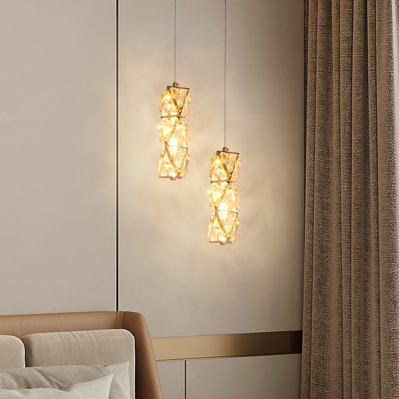 博泳设计师款床头吊灯高级感卧室吊灯现代轻奢水晶吊灯2024新款