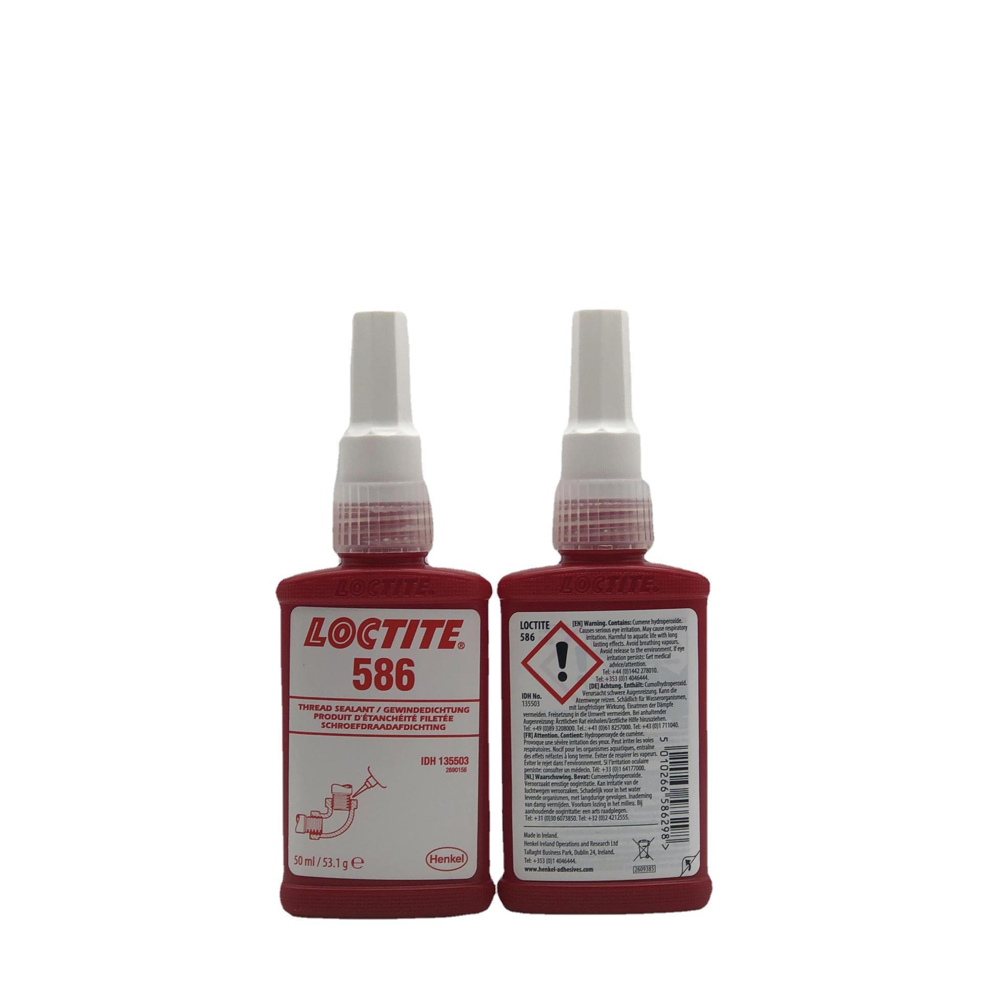 乐泰586 50ml螺纹密封剂高强度触变性固化慢 高压密封金属管 锁固