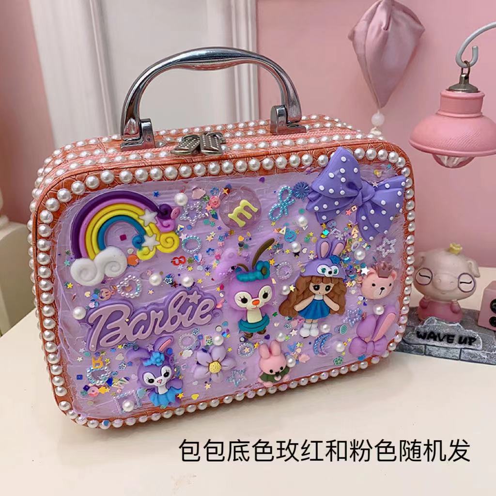 Girls' Toys Makeup Handbag Cream Glue Handmade DIY Material Package Paste Festival Event Gifts Wholesale